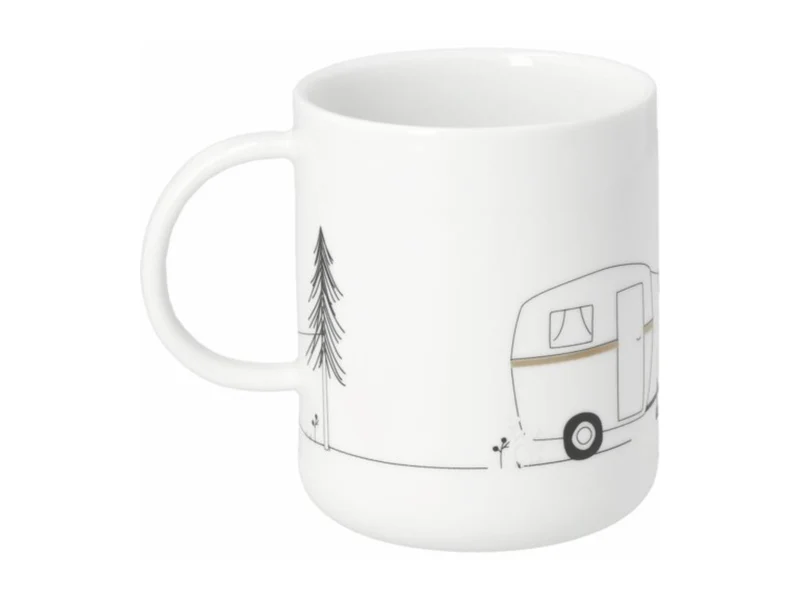 räder Hobby Geschenktasse Camping weiß 6,8cm