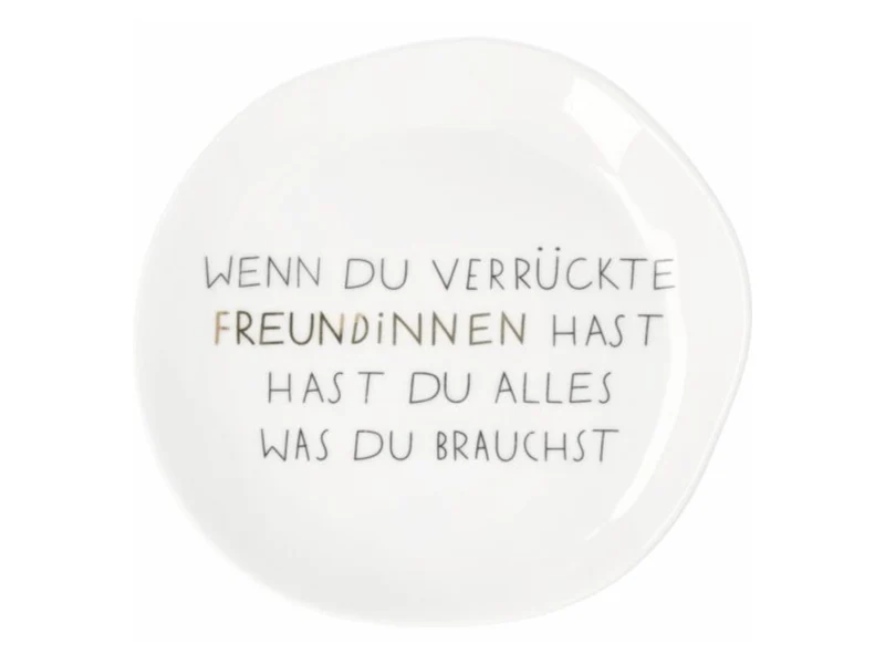 räder Mix & Match Teller klein Verrückte Freundinnen weiß 14cm