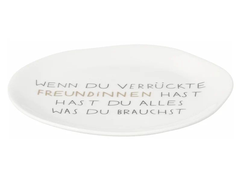 räder Mix & Match Teller klein Verrückte Freundinnen weiß 14cm