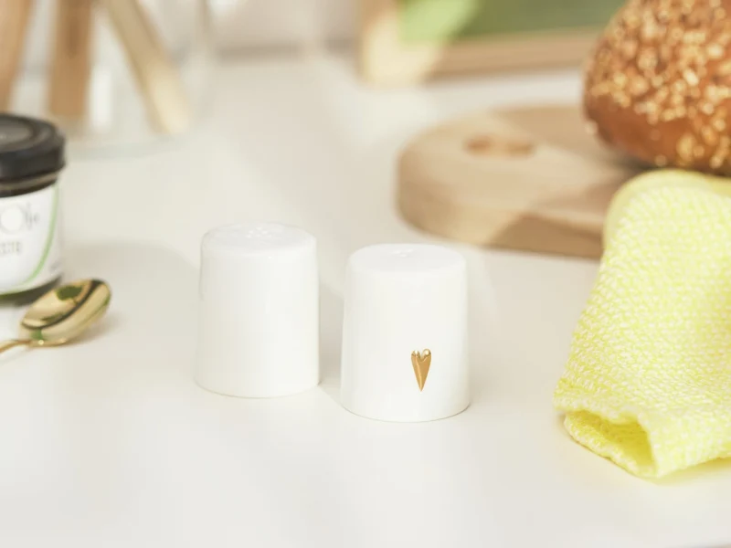 räder Guten Appetit Salz- & Pfefferstreuer Herz weiß 5,3cm