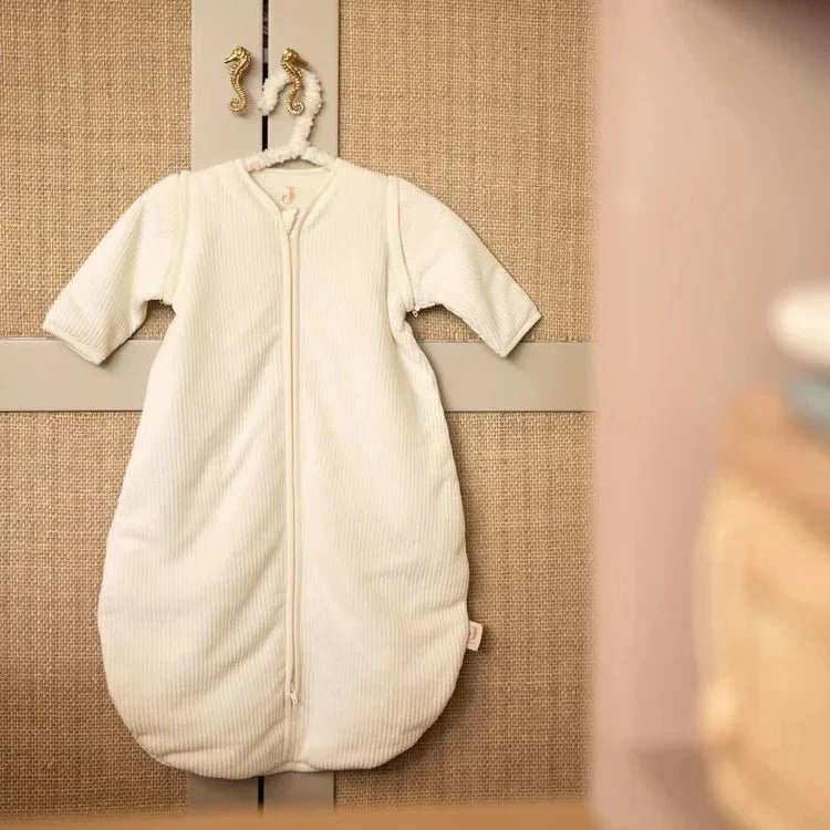 Baby Schlafsack mit Abnehmbaren Ärmeln Rund 70cm Rib - Ivory