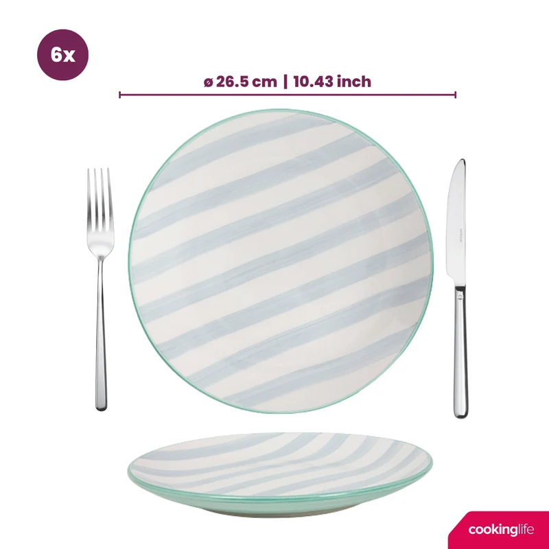 Cookinglife Speiseteller Spring Vibes Ø 26,5 cm - 6 Stück
