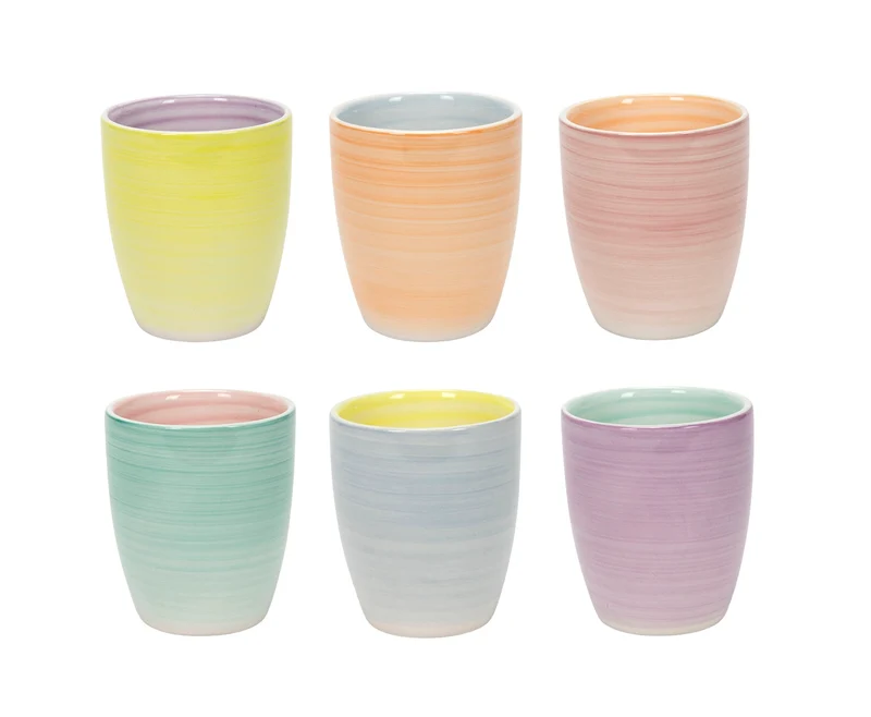 Cookinglife Kaffeetassen / Senseo Tassen Pastel Harmony 180 ml - 6 Stück