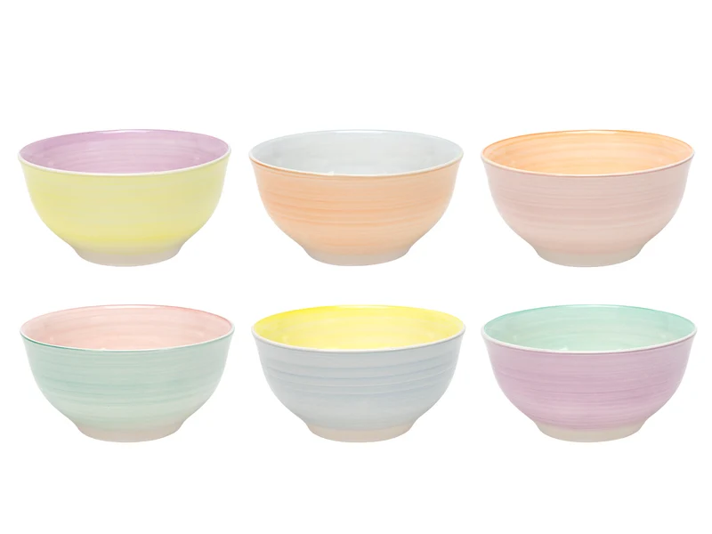 Cookinglife Kleine Schalen Pastel Harmony Ø 12 cm - 6 Stück
