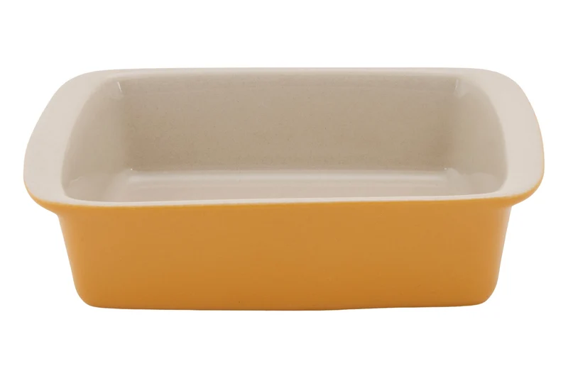 Cosy & Trendy Kleine Auflaufform / Servierschale aus Steingut Fontestic Amber Gold - 16 x 10 x 3,5 cm / 350 ml