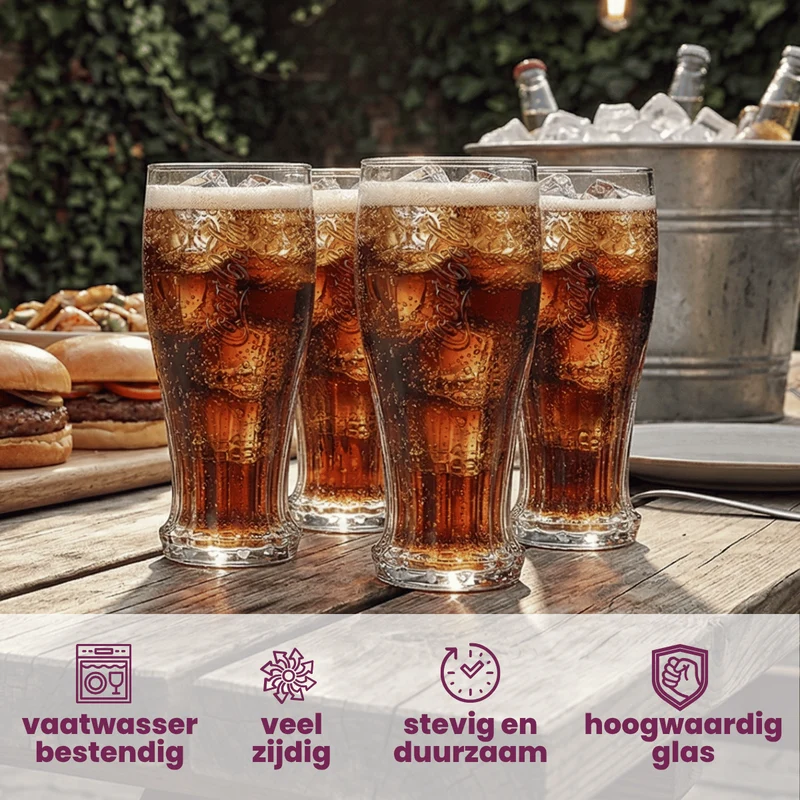 Coca-Cola-Gläser – Longdrinkgläser – Softdrinkgläser – Crown Cap – 350 ml – 4 Stück