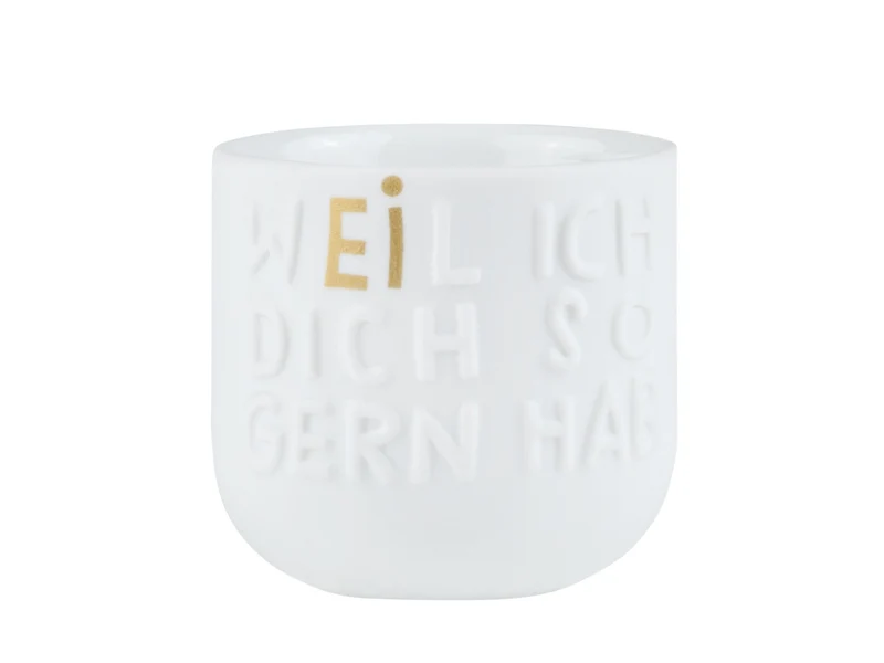 räder Guten Morgen Eierbecher Weil ich dich so gern hab weiß 4,5cm