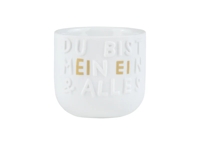 räder Guten Morgen Eierbecher Ein & Alles weiß 4,5cm