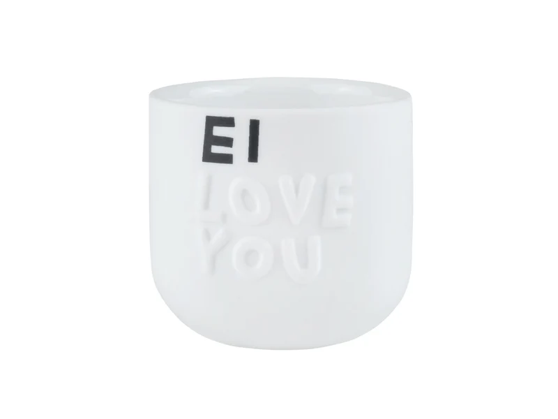 räder Guten Morgen Eierbecher Ei Love you weiß 4,5cm