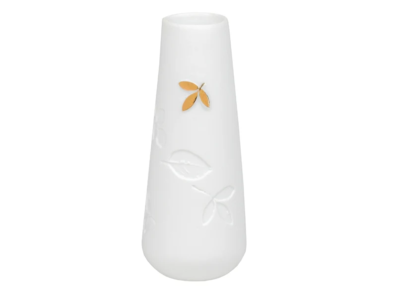räder Porzellangeschichten Minivase Blatt S weiß 9cm