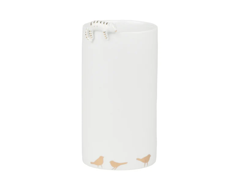 räder Porzellangeschichten Vase Katze weiß 13cm