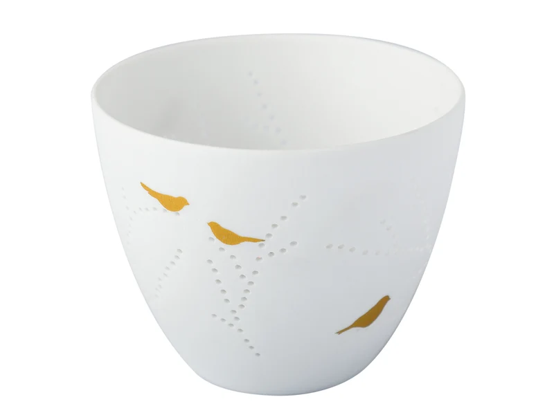 räder Poesielicht klein Vögel weiß 6,5cm