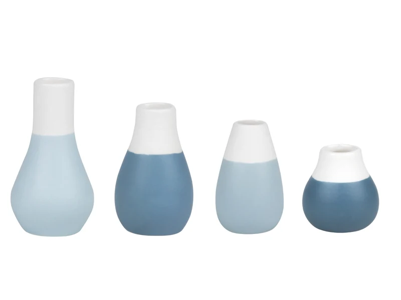 räder Pastellvasen blau Set4