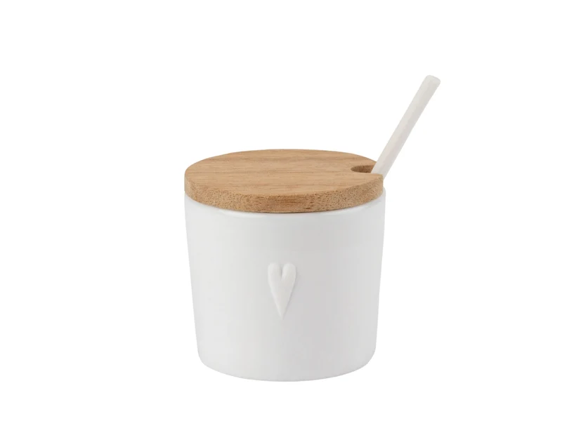 räder Guten Appetit Zuckerdose/Milchkännchen Set Herz weiß 2tlg