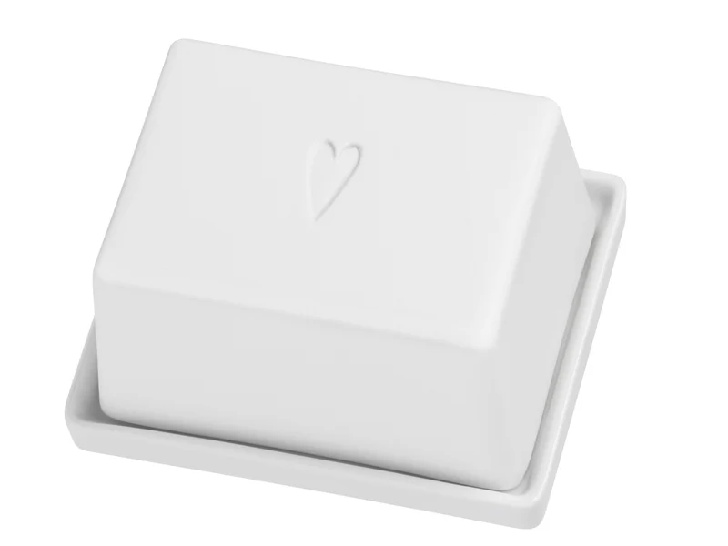 räder Butterdose klein Herz weiß 11,5cm