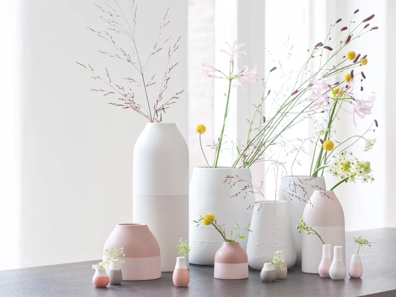 räder Minivasen weiß Set4