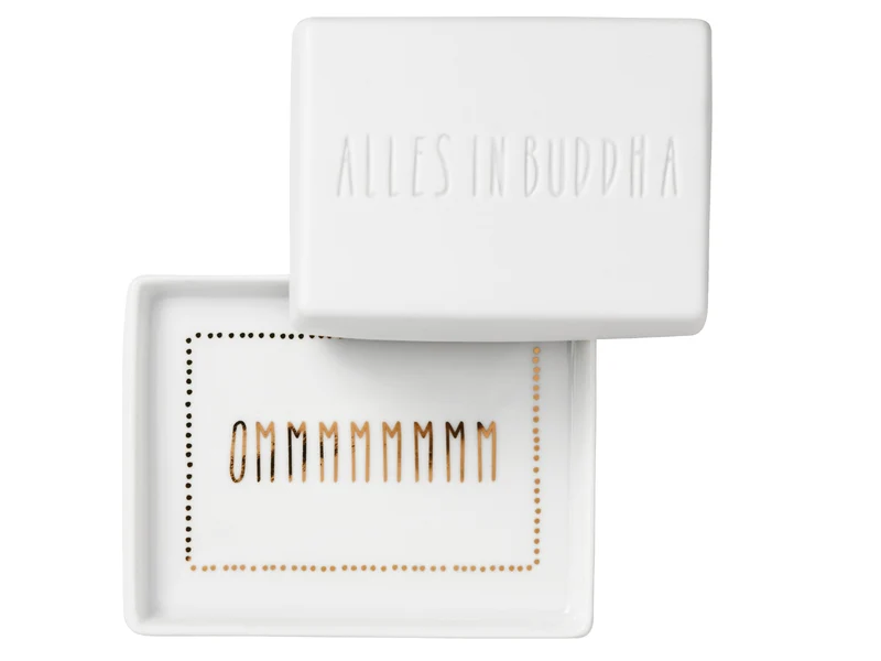 räder Butterdose Alles in Buddha weiß 14,5cm