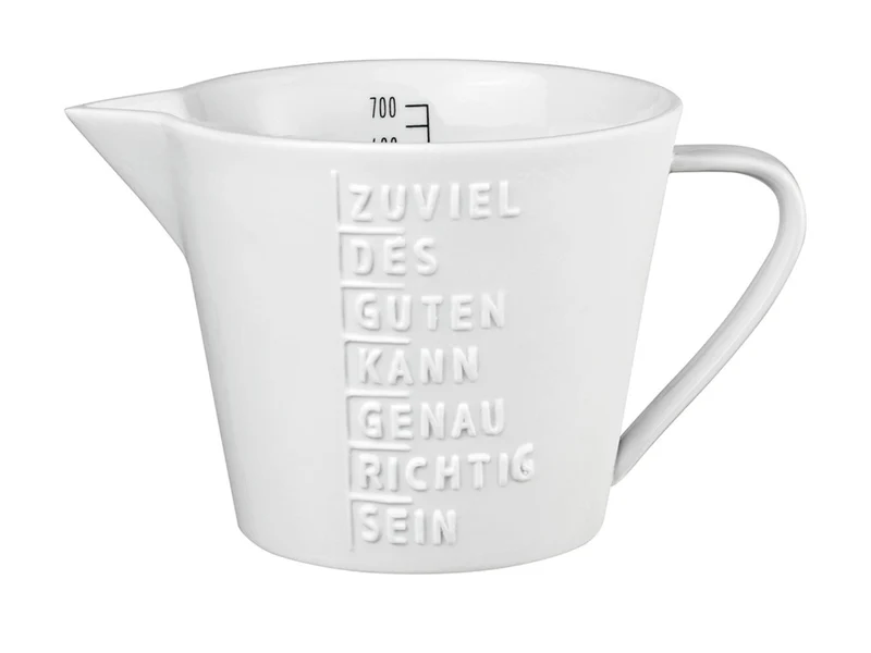 räder Messbecher Zuviel des Guten weiß 0,7l