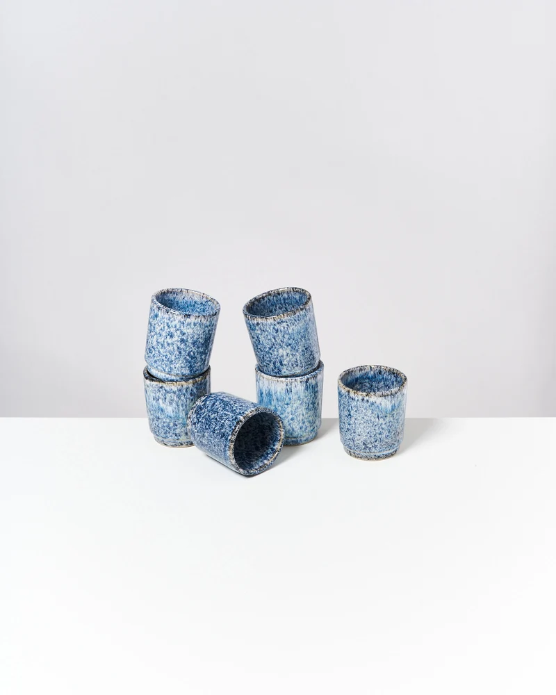 Cordoama Becher klein blau 6er-Set