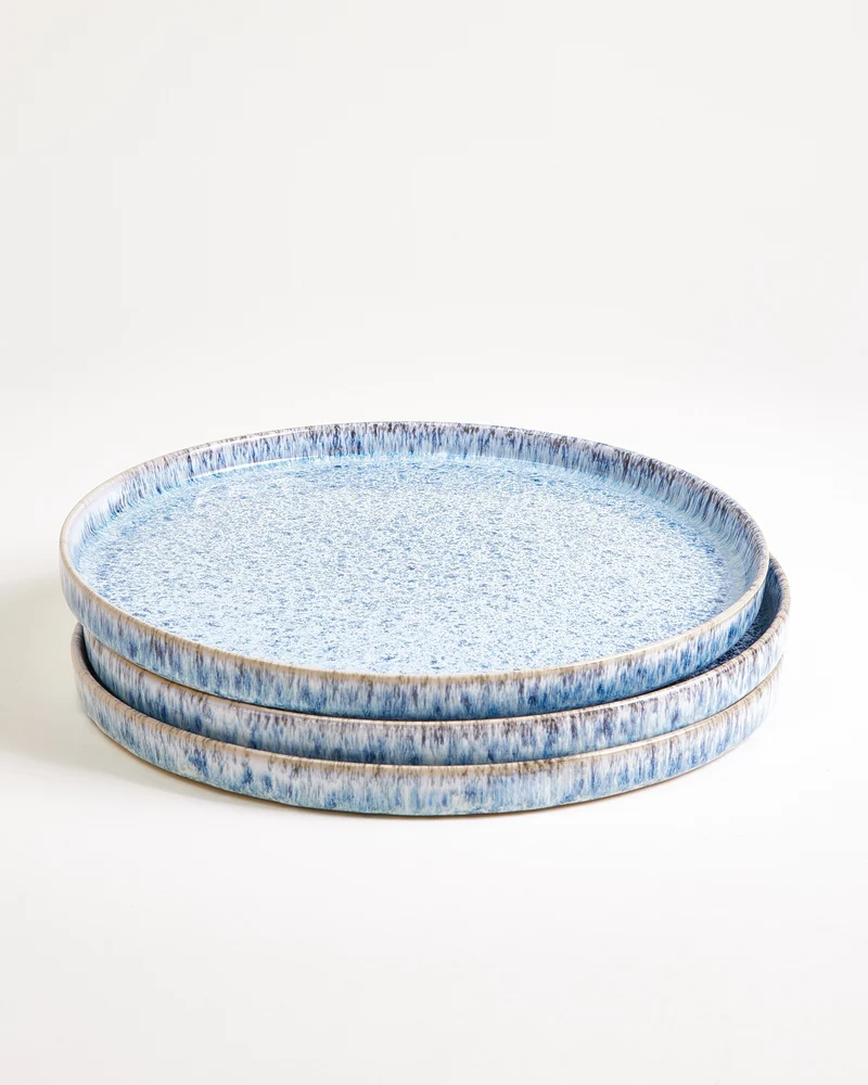 Cordoama Teller groß modern blau