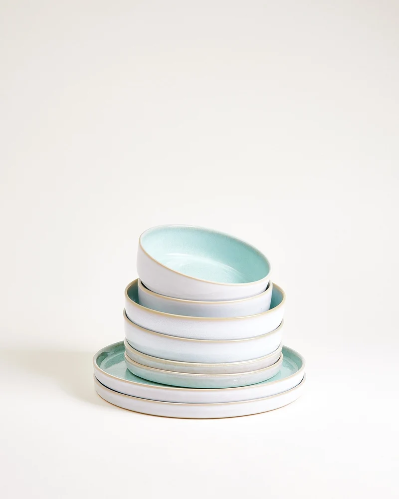 Cordoama Geschirr-Set modern mint 8-teilig