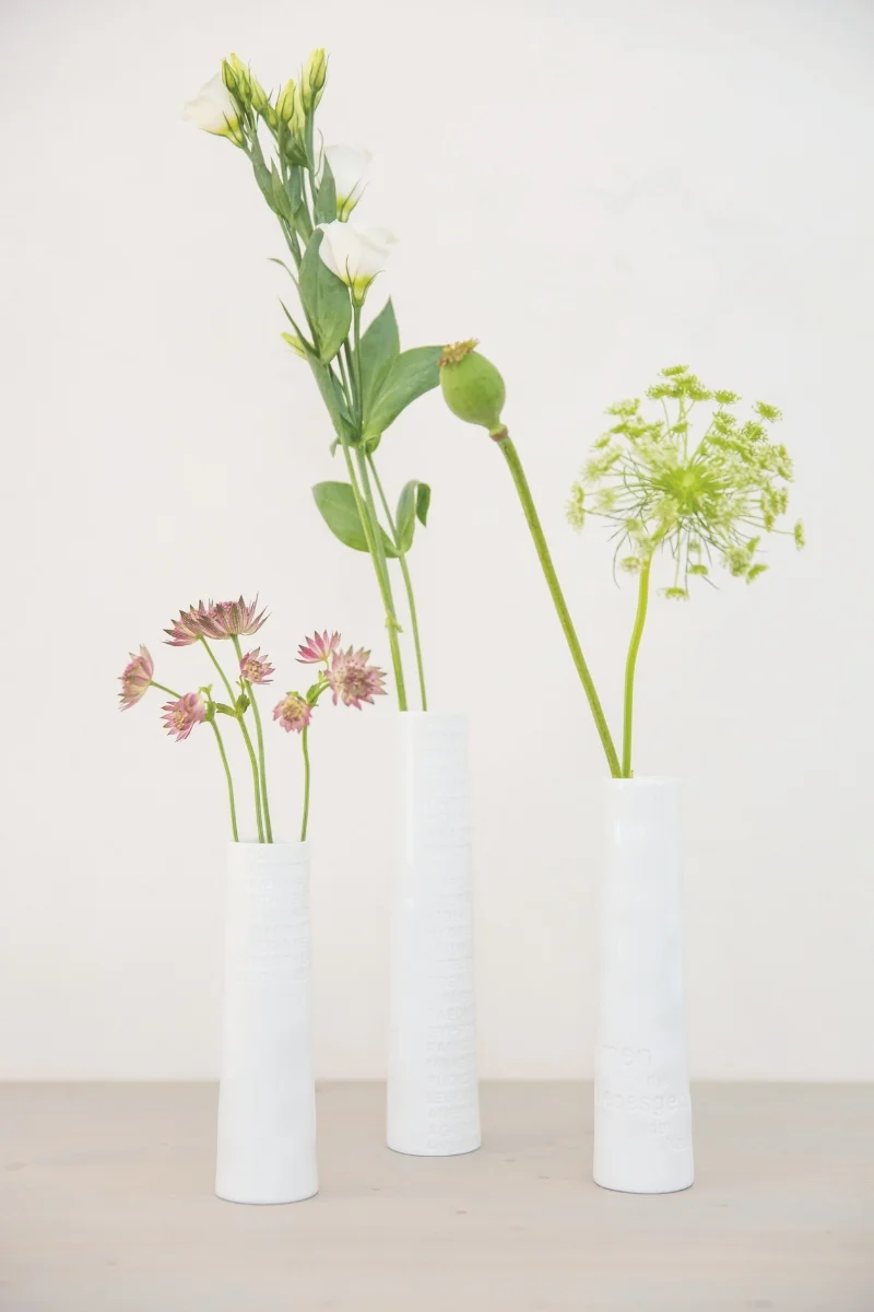 räder Raumpoesie Vase mittel weiß 20cm