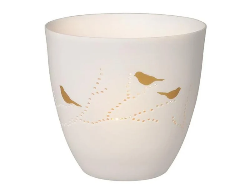 räder Poesielicht Vögel weiß 9cm