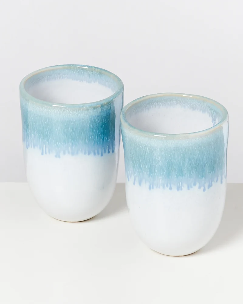 Alcachofra Becher groß grünblau
