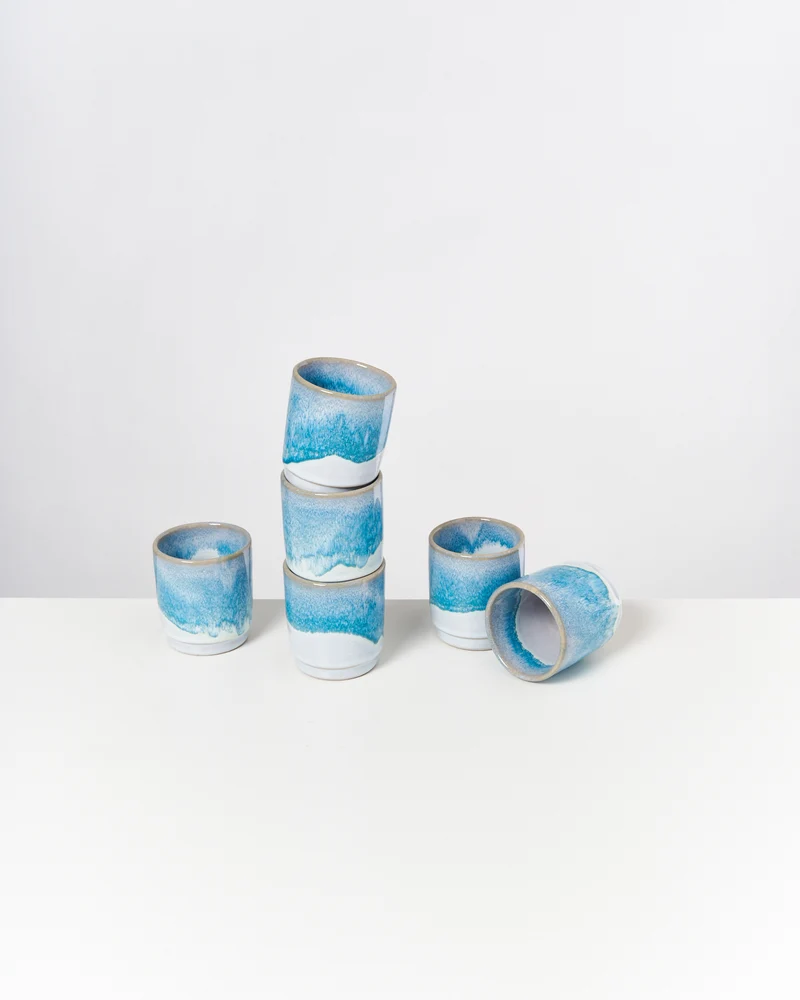 Cordoama Becher klein aqua 6er-Set