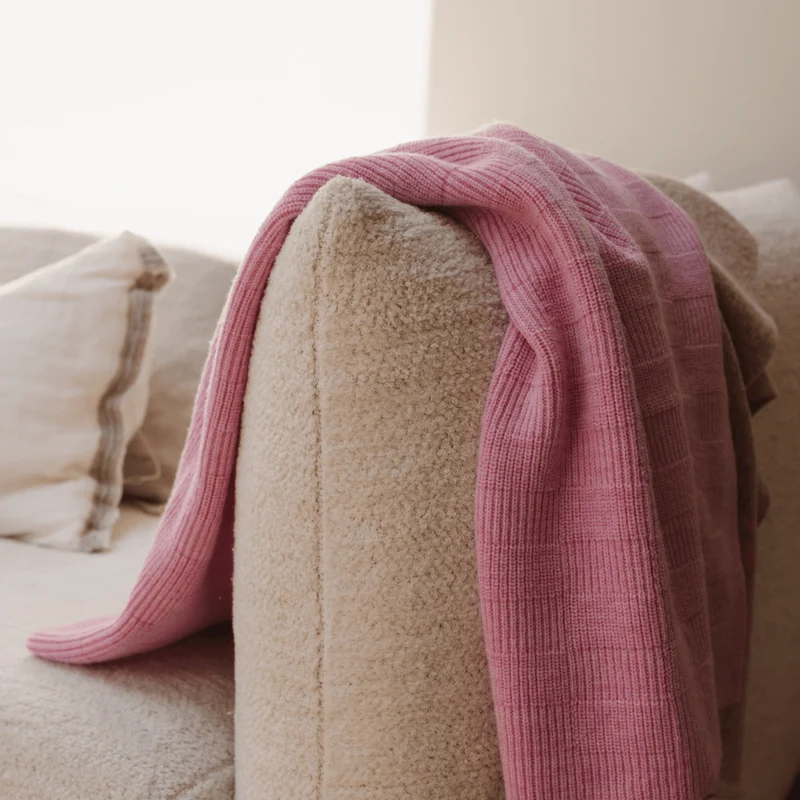 Hvid Babydecke Ivy aus Wolle für Babys