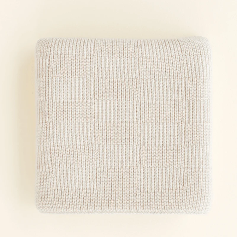 Hvid Babydecke Ivy aus Wolle für Babys