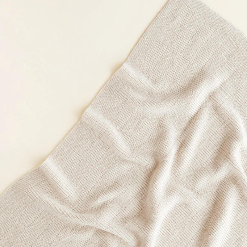 Hvid Babydecke Ivy aus Wolle für Babys