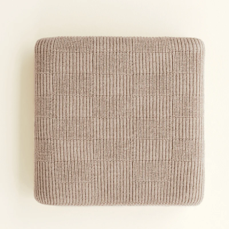 Hvid Babydecke Ivy aus Wolle für Babys