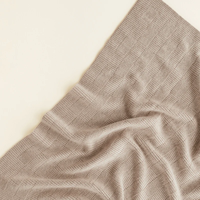 Hvid Babydecke Ivy aus Wolle für Babys