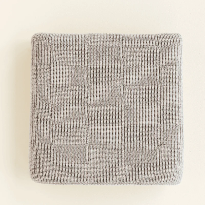 Hvid Babydecke Ivy aus Wolle für Babys