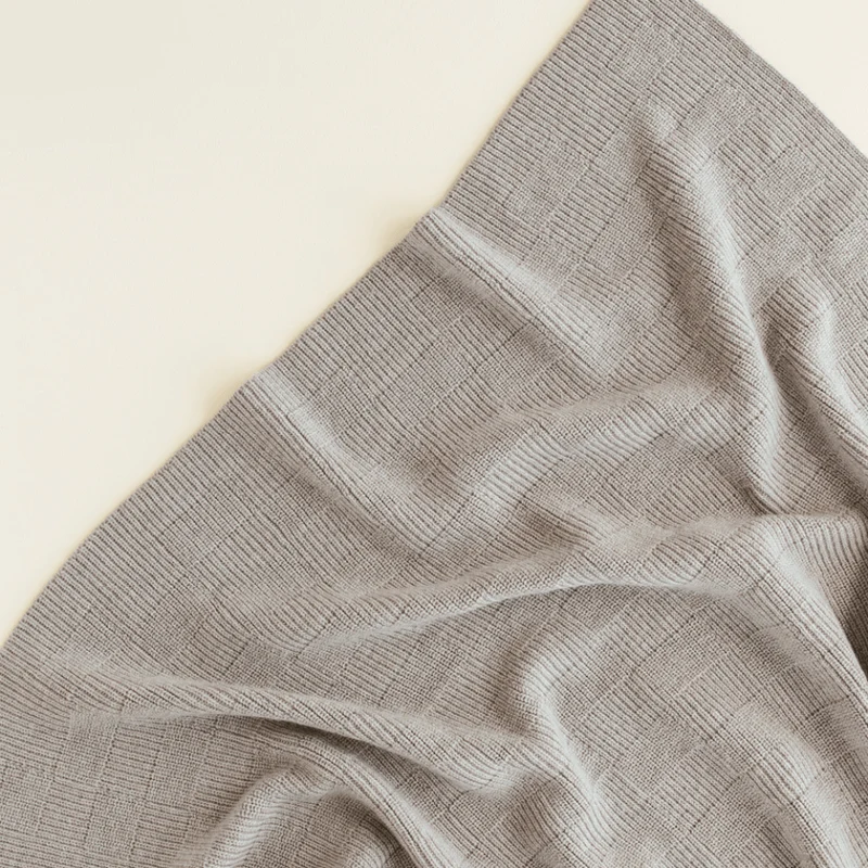 Hvid Babydecke Ivy aus Wolle für Babys