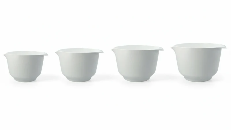 Birkmann Mischschüsseln / Teigschüsseln Colour bowls Set 4-teilig - 1,5, 2, 3 und 4 Liter - Weiß