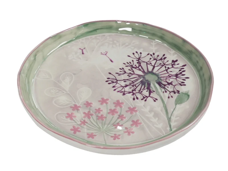 Vista Portuguese Bloom Dessertteller grey 24cm