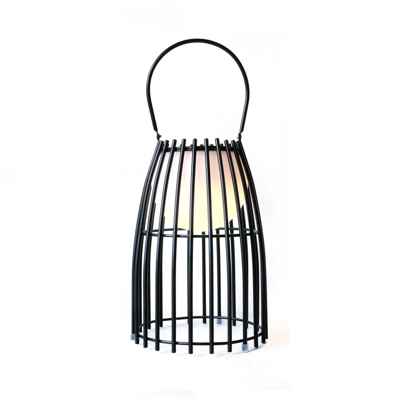 TJILLZ Moonie Black-L 21x35cm LED metalen lamp USB oplaadbaar