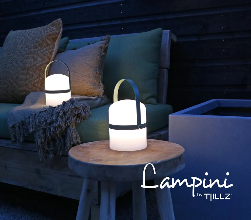 TJILLZ Lampini Ochre 10x18,5cm LED lamp USB oplaadbaar