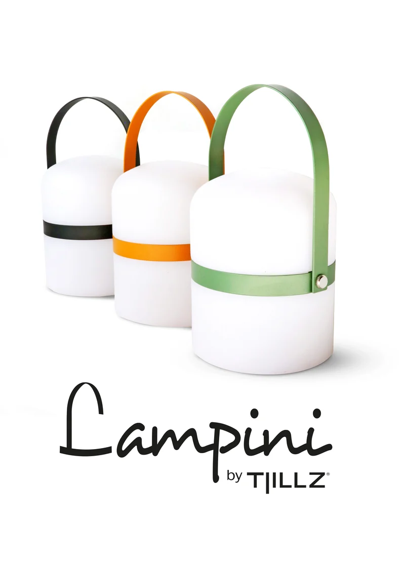 TJILLZ Lampini Olive 10x18,5cm LED lamp USB oplaadbaar