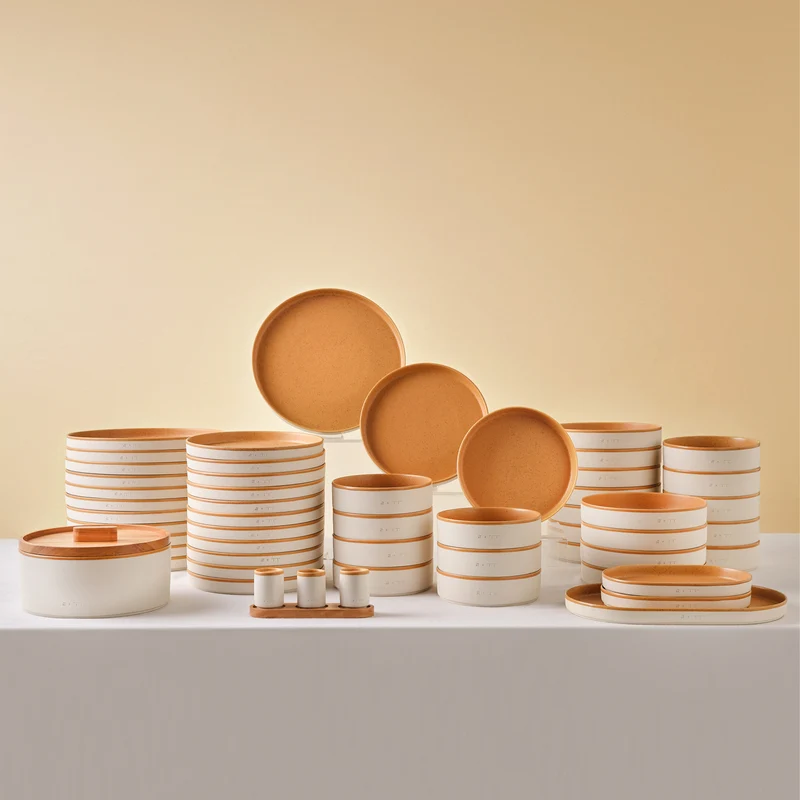 Karaca x Fatih Tutak Earth Collection 57-teiliges Tafelservice für 12 Personen