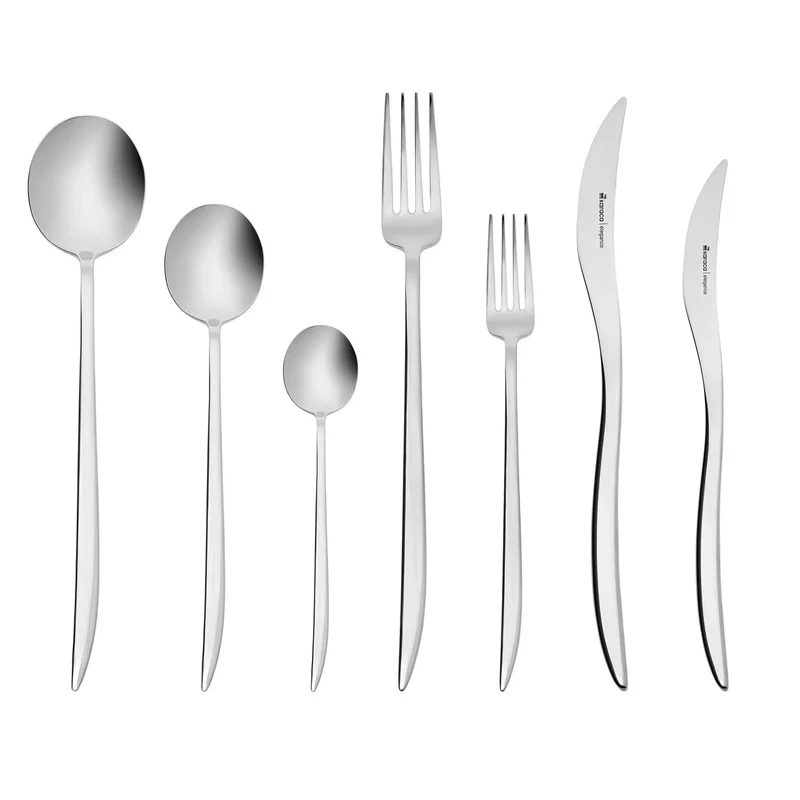 Karaca Amour Elegance Besteckset für 12 Personen 84 teilig