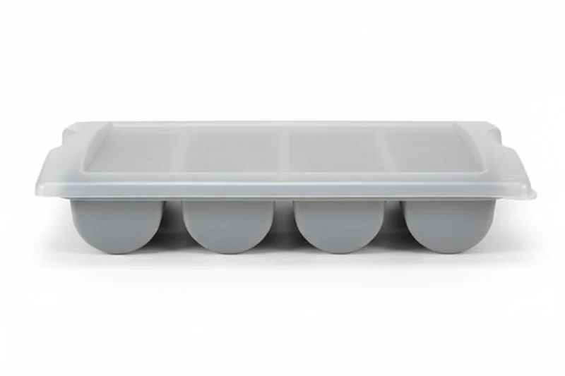 Hendi Besteckkasten, 4 Fächer, GN 1/1 + Deckel – Grau