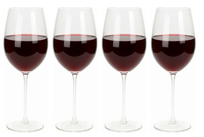 Cookinglife Rote Weingläser Solare 540 ml - 4 Stück