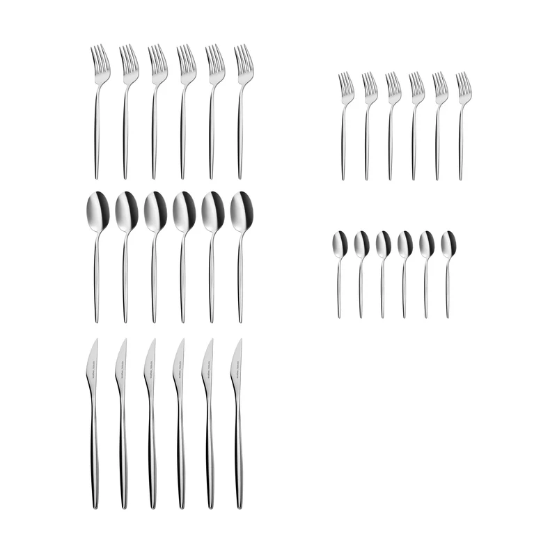 Karaca Lizbon 30-teiliges Besteck-Set für 6 Personen