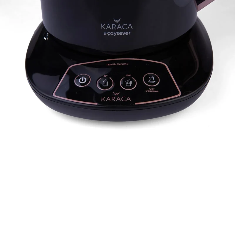 Karaca Çaysever Sprechende Teekanne und Wasserkocher 1700W Rosegold