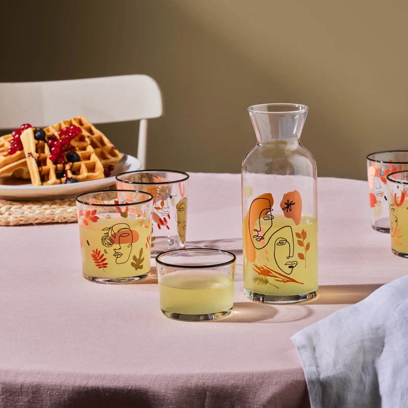Karaca Face 5-teiliges Glas-Set
