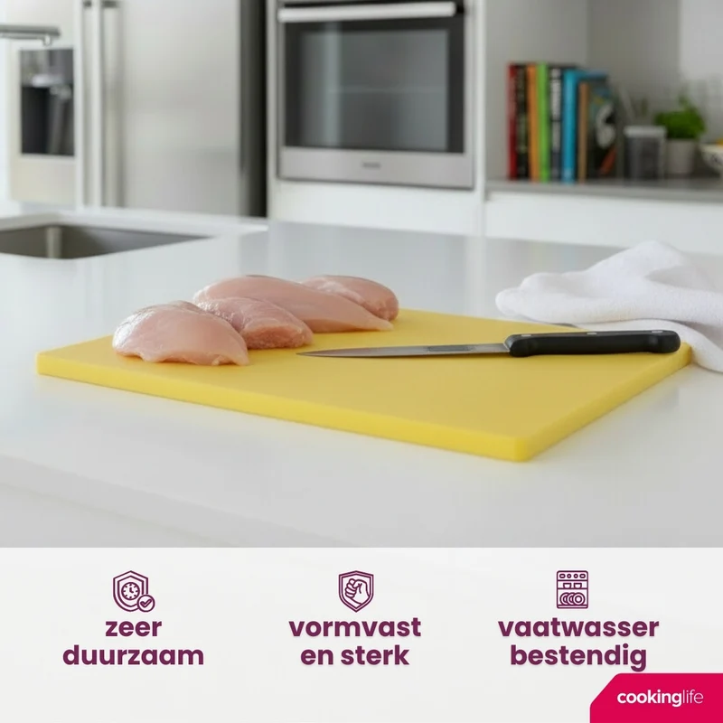 Cookinglife Schneidebrett HACCP Gelb 45 x 30 cm - für Geflügel