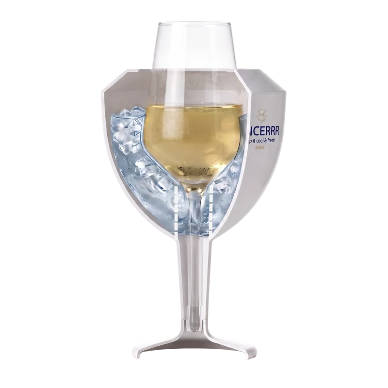 GLICERRR Weinglaskühler- und Halterset + Glas - 4-teilig